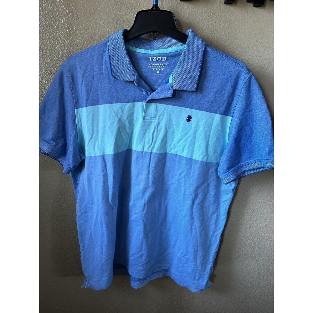 IZOD Polo XL Advantage Performance Strech Blue/teal